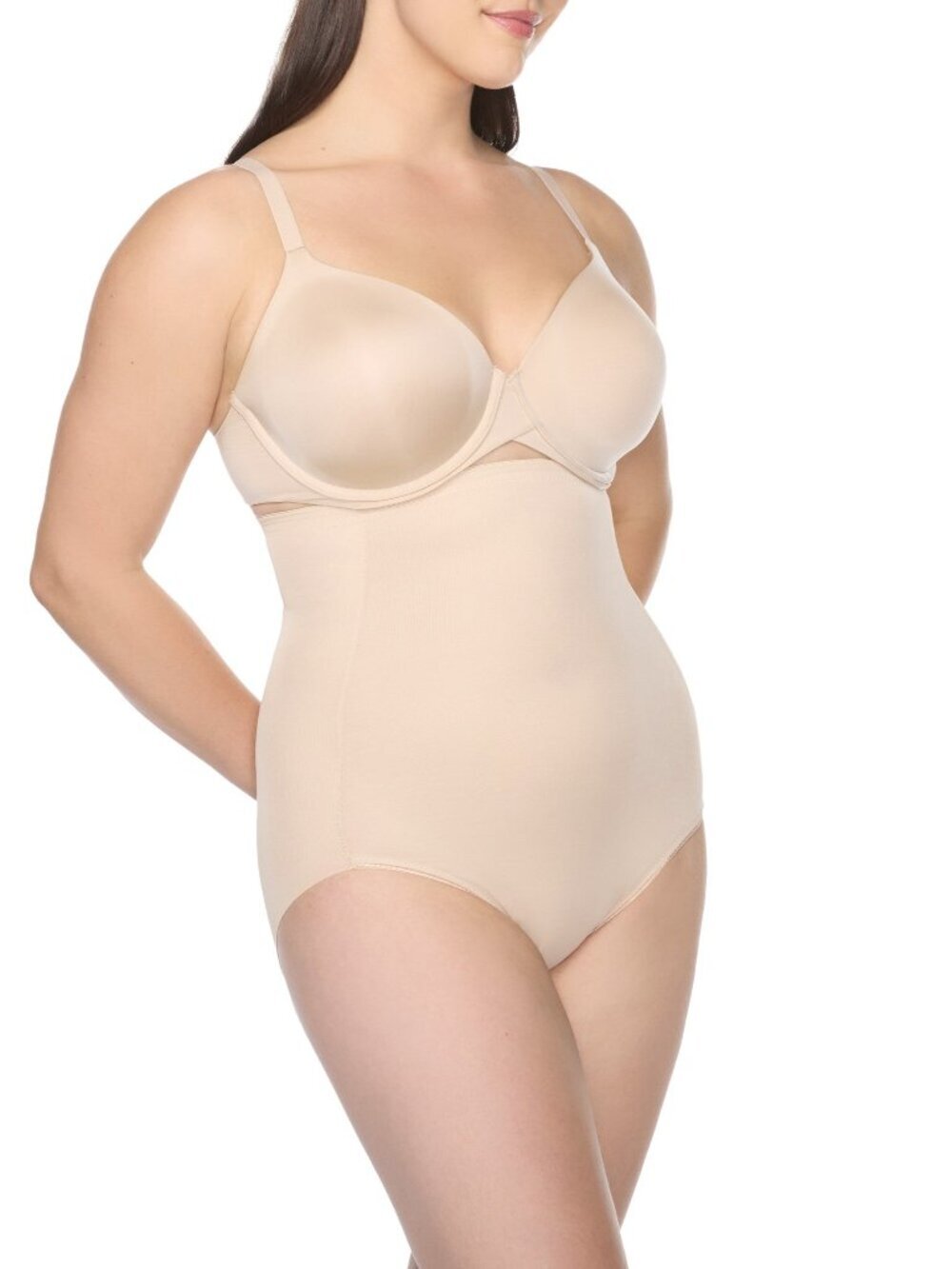 Cupid Intimates Unbelievable Comfort® High-Waist Shaping Brief - Warm Beige